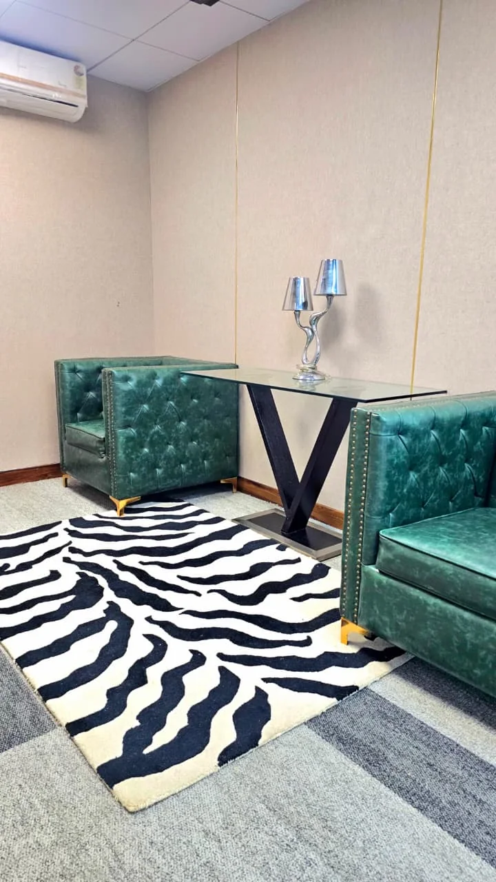Reception and welcome lounge at The Meridian Cowork & Business Suites