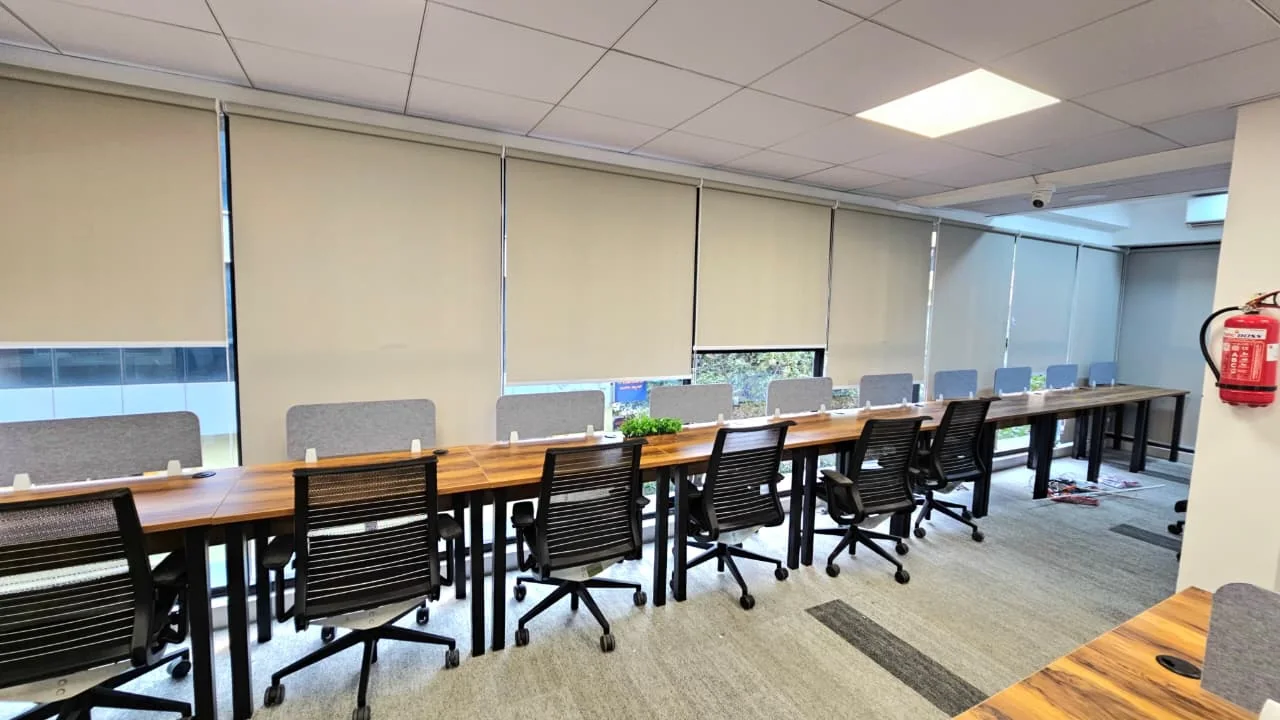 Day-pass seating area at The Meridian Cowork & Business Suites