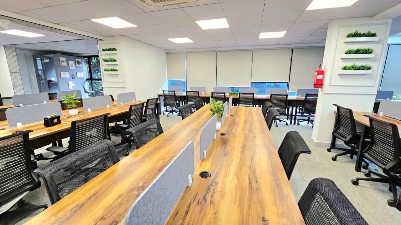 Dedicated workstation zone at The Meridian Cowork & Business Suites