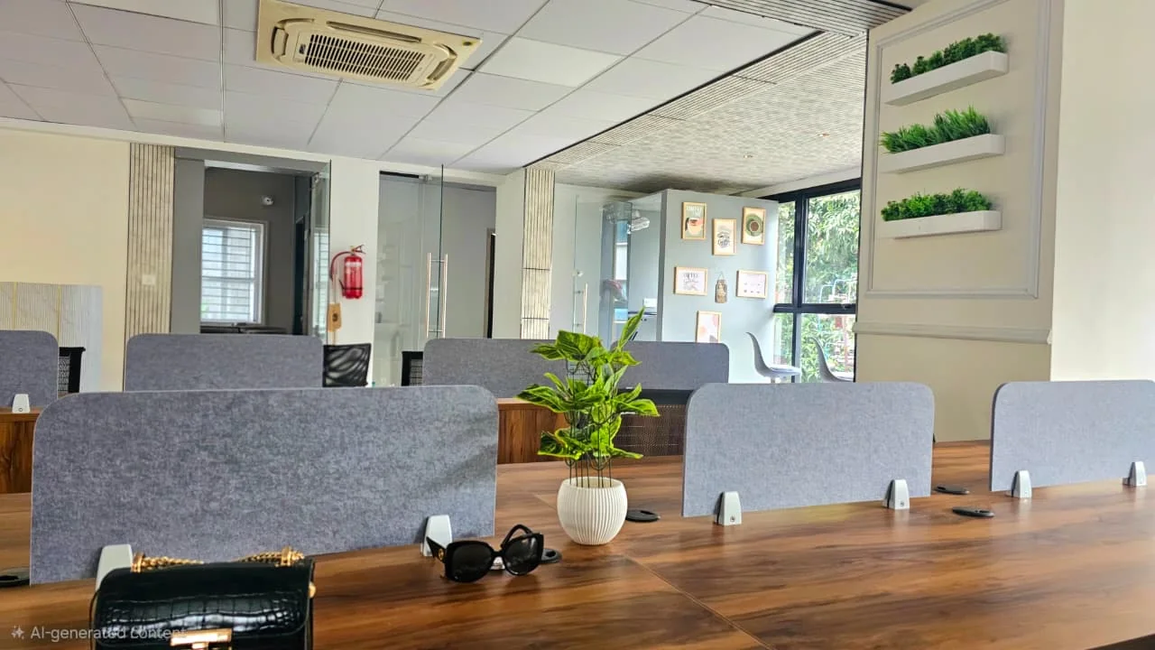 Focus-ready desk area at The Meridian Cowork & Business Suites
