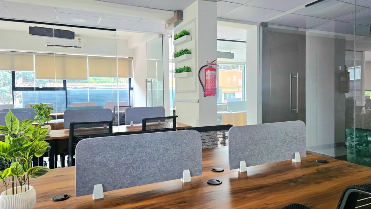 Coworking interior detail at The Meridian Cowork & Business Suites